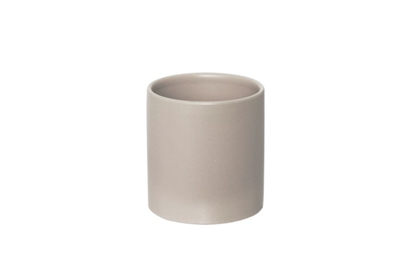 Light grey matt satin planter