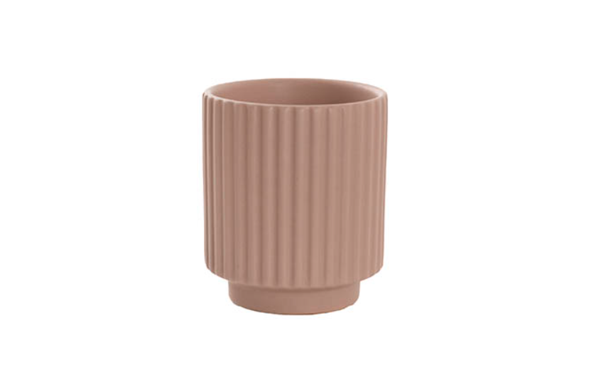 Nude (soft brown) textured vase
