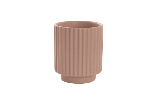 Nude (soft brown) textured vase